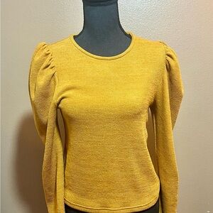 Love Riche Golden Yellow Knit Top